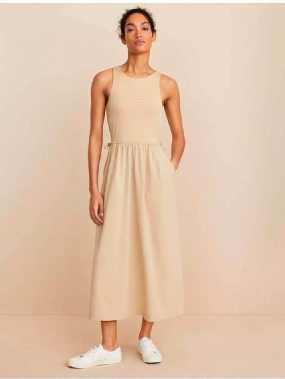 Lou & Grey Cream Tank Dress Sz XS